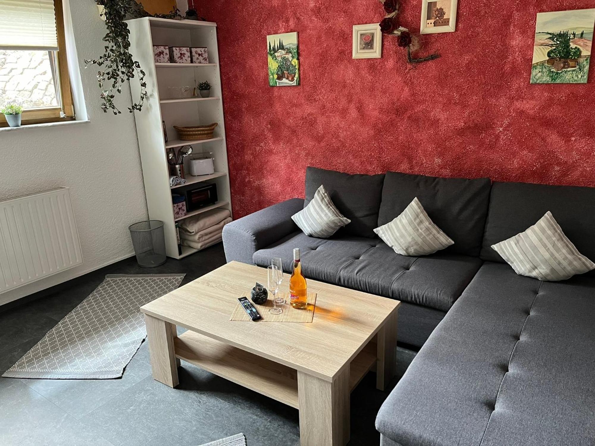 Ferienwohnung Hoppelnase Mit Eigener Sauna Langenstein Eksteriør billede